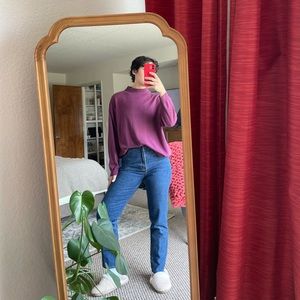 purple turtleneck